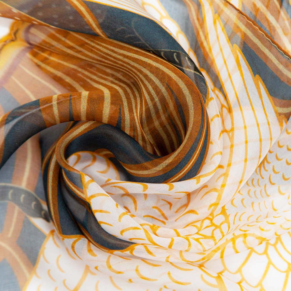 Swan - 100% Pure Silk Scarf