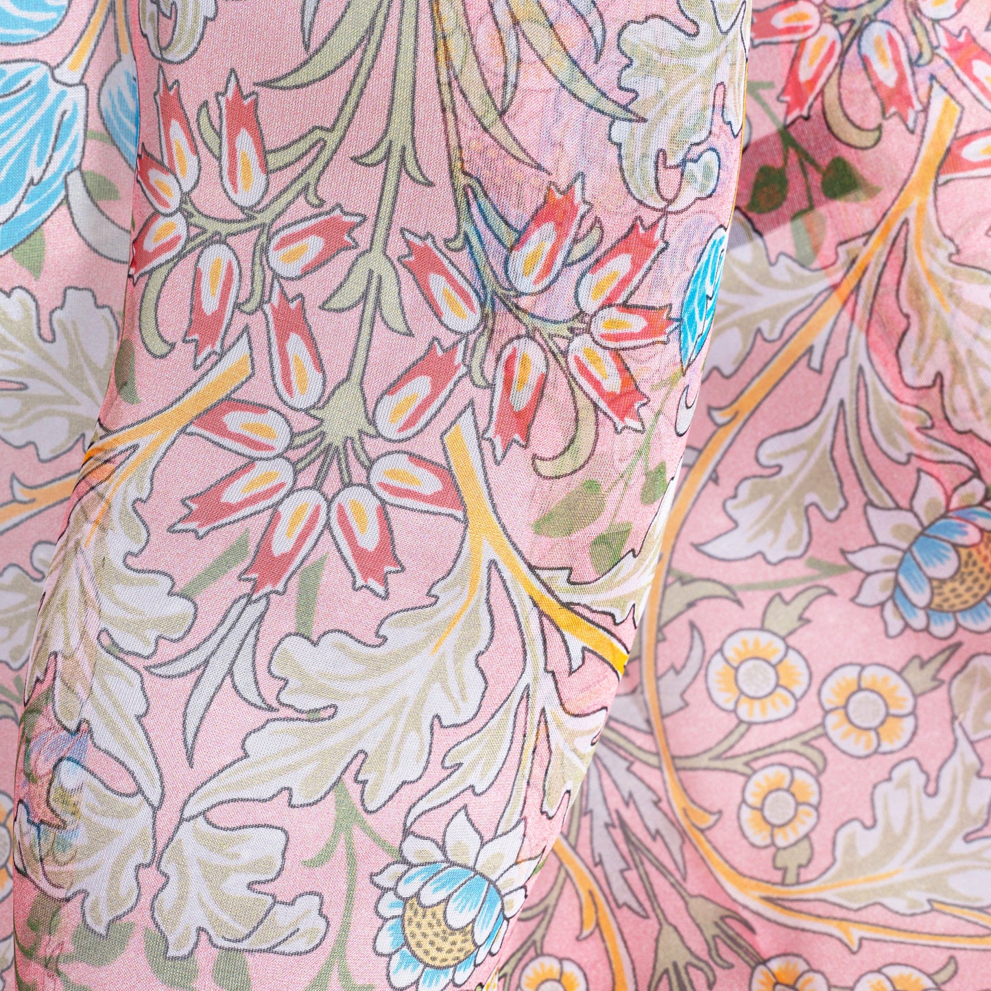 William Morris Hyacinth - 100% Pure Silk Scarf